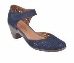 Budget 😍 Women's Easy Spirit Cindie Pumps Navy Leather 🥰 -London Rag Sales Store 2 180