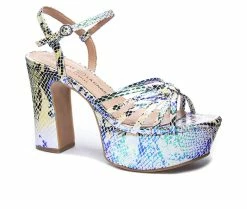 Deals 👍 Women's Chinese Laundry Doll Platform 👠 Heels Opal Multi 🌟 -London Rag Sales Store 2 208