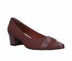 Best Sale ⭐ Women's Easy Street Elle Pumps Burgundy Suede 🤩 -London Rag Sales Store 2 228