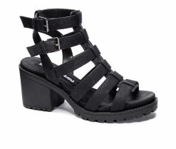 New 🧨 Women's Dirty Laundry Fun Stuff Heeled 🩴 Sandals Black 😀 -London Rag Sales Store 2 235