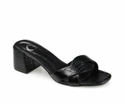 New ❤️ Women's Journee Collection Perette Mule 👠 Heels Black 🎉 -London Rag Sales Store 2 245