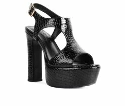 New ⭐ Women's Rag & Co Croft Platform 👗 Dress 🩴 Sandals Black 🥰 -London Rag Sales Store 2 284