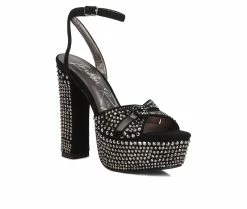 Flash Sale 👍 Women's London Rag Bellini Platform 👗 Dress 🩴 Sandals Black 💯 -London Rag Sales Store 2 289