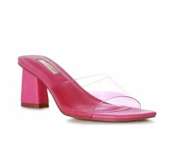 Promo 🔥 Women's London Rag Clear Flirt 👗 Dress 🩴 Sandals Fuchsia 🌟 -London Rag Sales Store 2 294