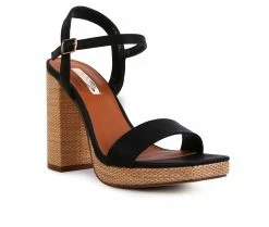 Cheapest 🤩 Women's London Rag Buxor 👗 Dress 🩴 Sandals Black ⌛ -London Rag Sales Store 2 298