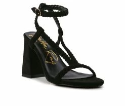 Cheapest 🛒 Women's London Rag Smoosh 👗 Dress 🩴 Sandals Black 🌟 -London Rag Sales Store 2 305