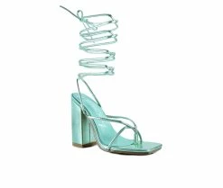 Outlet 🎉 Women's London Rag Shewolf 👗 Dress 🩴 Sandals Mint 🎉 8 Outlet 🎉 Women's London Rag Shewolf 👗 Dress 🩴 Sandals Mint 🎉 -London Rag Sales Store 2 310