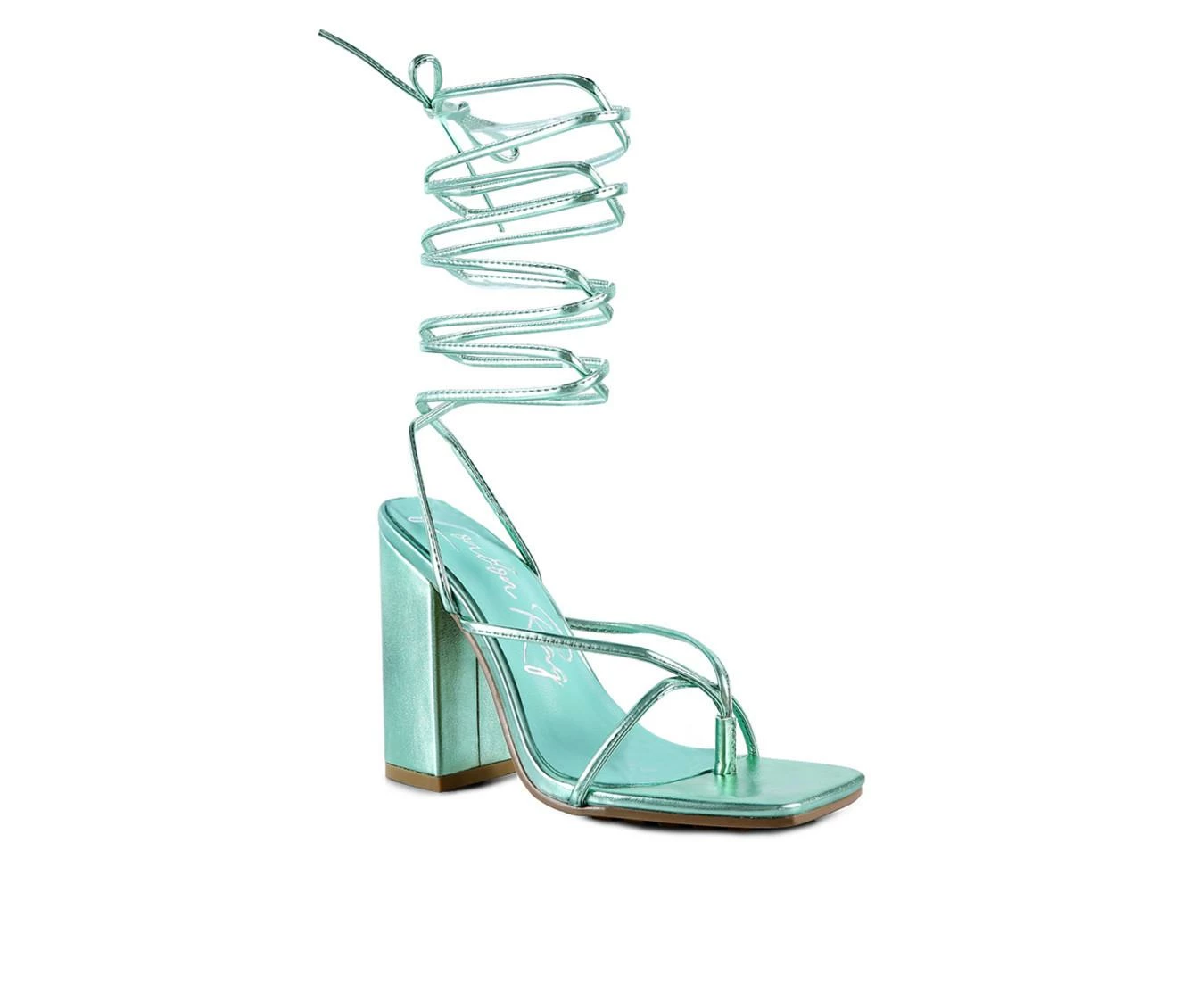 Outlet 🎉 Women's London Rag Shewolf 👗 Dress 🩴 Sandals Mint 🎉 3 Outlet 🎉 Women's London Rag Shewolf 👗 Dress 🩴 Sandals Mint 🎉 - Image 3
