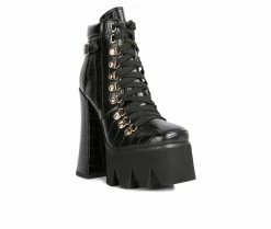Best Sale ๐ Women's London Rag Boogie Platform Lace Up Booties Black ๐คฉ 8 Best Sale ๐ Women's London Rag Boogie Platform Lace Up Booties Black ๐คฉ -London Rag Sales Store 2 324
