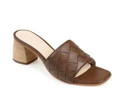 New 🧨 Women's Journee Signature Kellee 👗 Dress 🩴 Sandals Brown 🎁 -London Rag Sales Store 2 338