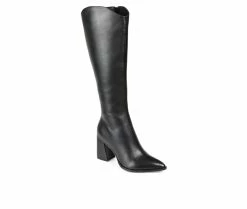 Cheap 🤩 Women's Journee Signature Laila-WC Heeled Knee High 🥾 Boots Black 👍 -London Rag Sales Store 2 354
