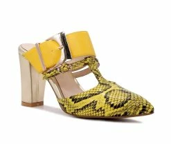 Promo 🥰 Women's London Rag Dina Pumps Yellow 😀 -London Rag Sales Store 2 362