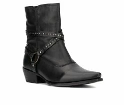 Cheapest ✔️ Women's Vintage Foundry Co Alissa Western Inspired Booties Black 🥰 -London Rag Sales Store 2 387