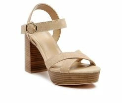 Buy 😀 Women's Rag & Co Choupette 👗 Dress 🩴 Sandals Nude 🤩 -London Rag Sales Store 2 392