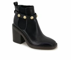 Best Sale 🎁 Women's KENSIE Karmela Heeled Booties Black 👍 -London Rag Sales Store 2 400
