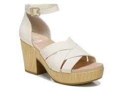 Cheapest 🔥 Women's Dr. Scholls Blissful Heeled 👗 Dress 🩴 Sandals Whitecap ⌛ -London Rag Sales Store 2 419