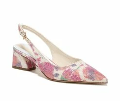 Budget 😉 Women's Franco Sarto Racer 2 Pumps White Floral 🥰 -London Rag Sales Store 2 433