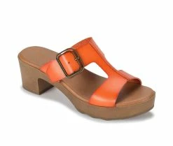 Best reviews of ✨ Women's Baretraps Gwenney Block Heel 👗 Dress 🩴 Sandals Orange 🧨 -London Rag Sales Store 2 49