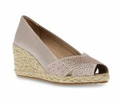 New ๐ Women's Anne Klein Ezzie-C Peep Toe Espadrille Wedges Natural ๐ 8 New ๐ Women's Anne Klein Ezzie-C Peep Toe Espadrille Wedges Natural ๐ -London Rag Sales Store 2 548