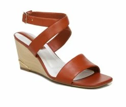 Cheapest 👏 Women's Franco Sarto Stud Wedge 🩴 Sandals Rust 💯 -London Rag Sales Store 2 557