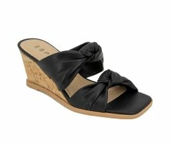 Best deal ✔️ Women's Esprit Victoria Wedge 🩴 Sandals Black 🥰 -London Rag Sales Store 2 560