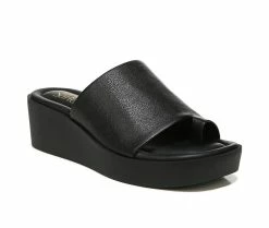 Cheap 🌟 Women's Franco Sarto Cessa Platform Wedge 🩴 Sandals Black 😀 -London Rag Sales Store 2 565