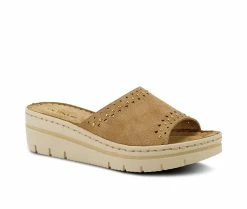 Hot Sale ⭐ Women's Flexus Basie Wedge 🩴 Sandals Copper 🛒 -London Rag Sales Store 2 570