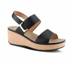 Top 10 🤩 Women's Patrizia Spelta Wedge 🩴 Sandals Black ❤️ -London Rag Sales Store 2 584