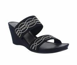 Hot Sale ⌛ Women's Impo Venee Wedge 🩴 Sandals Black ✔️ -London Rag Sales Store 2 592