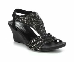 Best Pirce 💯 Women's Patrizia Chevronic Wedges Black 🌟 -London Rag Sales Store 2 595