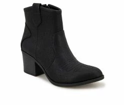 Cheap ❤️ Women's Unionbay Cowgal Western 🥾 Boots Black 🧨 -London Rag Sales Store 2 6