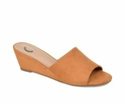 Best deal 🛒 Women's Journee Collection Pavan Wedges Tan 💯 -London Rag Sales Store 2 606