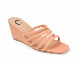 Cheap 🧨 Women's Journee Collection Rizie Wedges Pink 🧨 -London Rag Sales Store 2 610