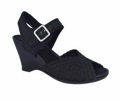 Hot Sale 👏 Women's Impo Varla Wedge 🩴 Sandals Black ⭐ -London Rag Sales Store 2 614