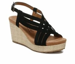 Best Pirce 🔔 Women's Zodiac Petra Wedge 🩴 Sandals Black 🔔 -London Rag Sales Store 2 620