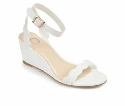 Cheapest ๐ฅฐ Women's Journee Collection Loucia Wedge ๐ฉด Sandals White ๐ 8 Cheapest ๐ฅฐ Women's Journee Collection Loucia Wedge ๐ฉด Sandals White ๐ -London Rag Sales Store 2 624
