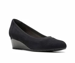 Best deal 😉 Women's Clarks Mallory Berry Pumps Black Suede 👍 -London Rag Sales Store 2 640