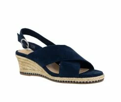 Buy 🥰 Women's Bella Vita Nadette II Wedges Navy Suede 🔔 -London Rag Sales Store 2 642