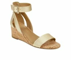 Hot Sale โ Women's Aerosoles Willowbrook Wedges Gold Metallic ๐ 8 Hot Sale โ Women's Aerosoles Willowbrook Wedges Gold Metallic ๐ -London Rag Sales Store 2 643