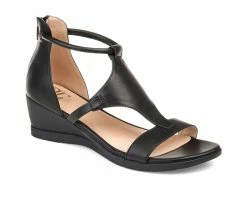 Cheap ✨ Women's Journee Collection Trayle Wedges Black 🥰 -London Rag Sales Store 2 652