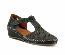 Wholesale 🛒 Women's SPRING STEP Irin Wedges Black 🛒 -London Rag Sales Store 2 655