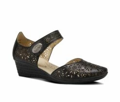 Top 10 🔥 Women's SPRING STEP Nougat Wedges Black 🔔 -London Rag Sales Store 2 699