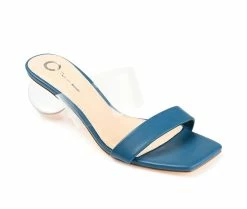 Outlet ✨ Women's Journee Collection July 👗 Dress 🩴 Sandals Blue ⭐ -London Rag Sales Store 2 736