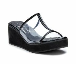 Best deal 😉 Women's Coconuts By Matisse Layered Wedge 🩴 Sandals Black 🛒 -London Rag Sales Store 2 749