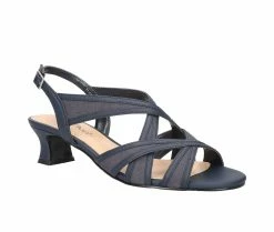 Deals ✔️ Women's Easy Street Tristen 👗 Dress 🩴 Sandals Navy ⭐ -London Rag Sales Store 2 761