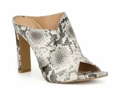 New 🧨 Women's New York And Company Sofia 👗 Dress 🩴 Sandals Grey Snake ✨ -London Rag Sales Store 2 779