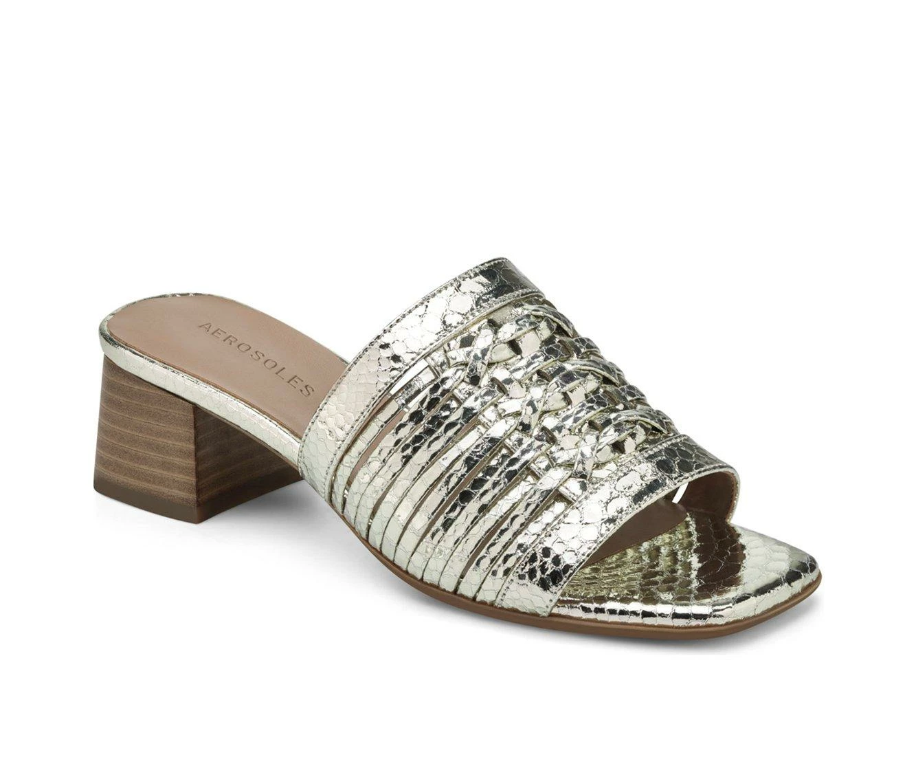 Budget ๐งจ Women's Aerosoles Evette ๐ Dress ๐ฉด Sandals Silver Snake ๐ 3 Budget ๐งจ Women's Aerosoles Evette ๐ Dress ๐ฉด Sandals Silver Snake ๐ - Image 3