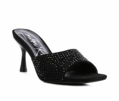 Flash Sale 😀 Women's London Rag Imprint 👗 Dress 🩴 Sandals Black 🔔 -London Rag Sales Store 2 828