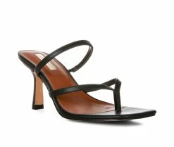 Hot Sale 😀 Women's London Rag Night Life 👗 Dress 🩴 Sandals Black 🔥 -London Rag Sales Store 2 837