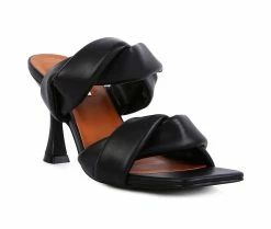 Top 10 😍 Women's London Rag Glam Girl 👗 Dress 🩴 Sandals Black 🤩 -London Rag Sales Store 2 843